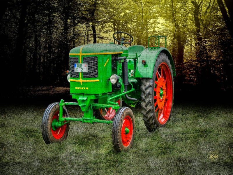 Oldtimer Traktor Deutz - CALVENDO Foto-Puzzle'