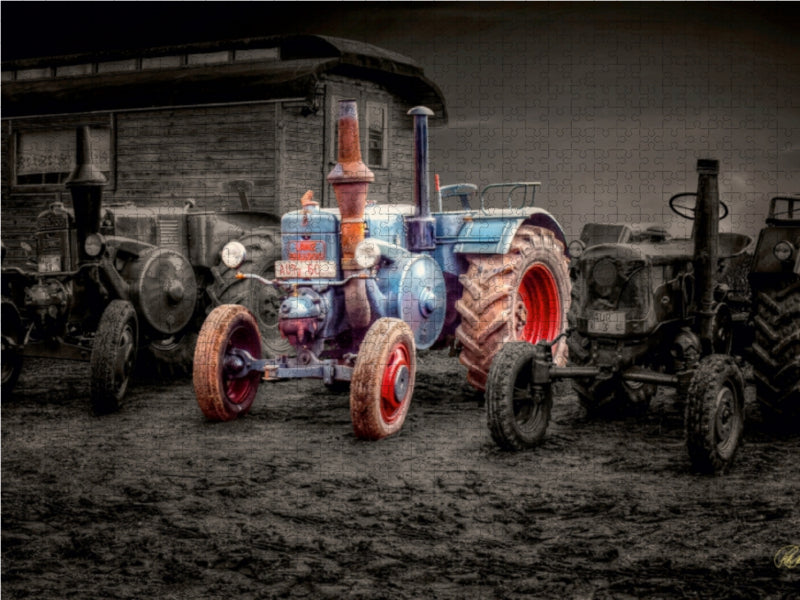 Tracteurs anciens Lanz-Bulldog - Puzzle photo CALVENDO 