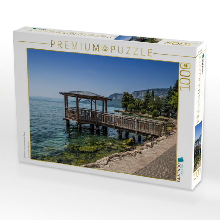 GARDASEE Uferpromenade von Garda - CALVENDO Foto-Puzzle'
