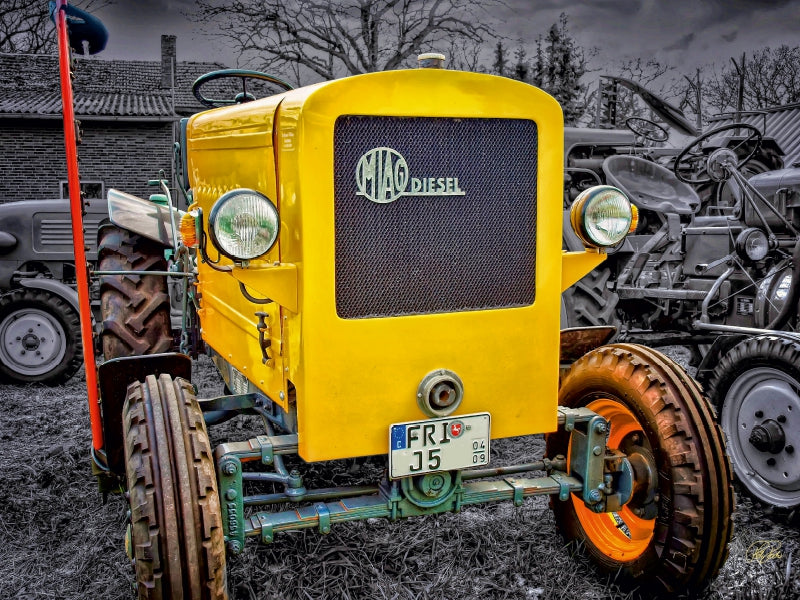 Tracteur vintage Miag - Puzzle photo CALVENDO 