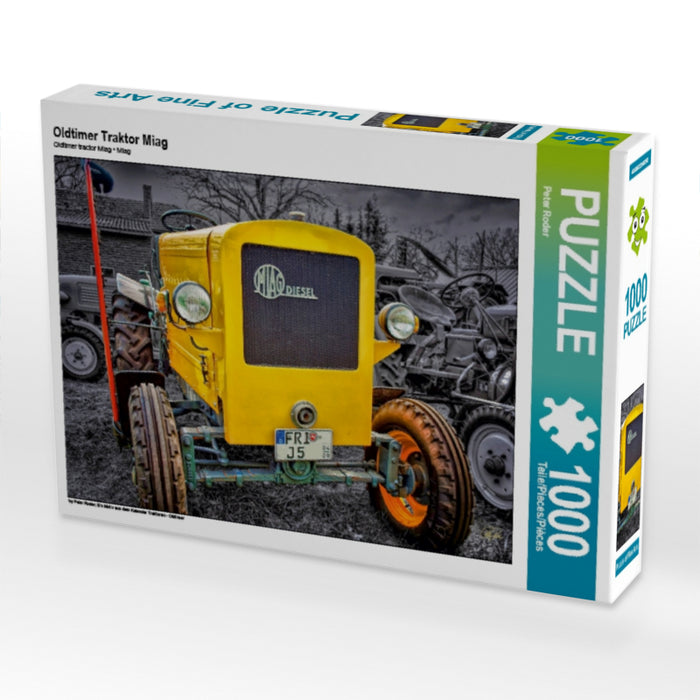 Tracteur vintage Miag - Puzzle photo CALVENDO 