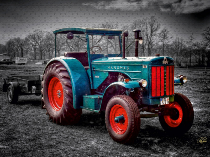 Tracteur vintage Hanomag - Puzzle photo CALVENDO 