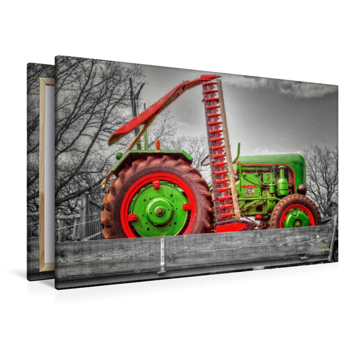 Premium Textil-Leinwand Oldtimer Traktor Holder