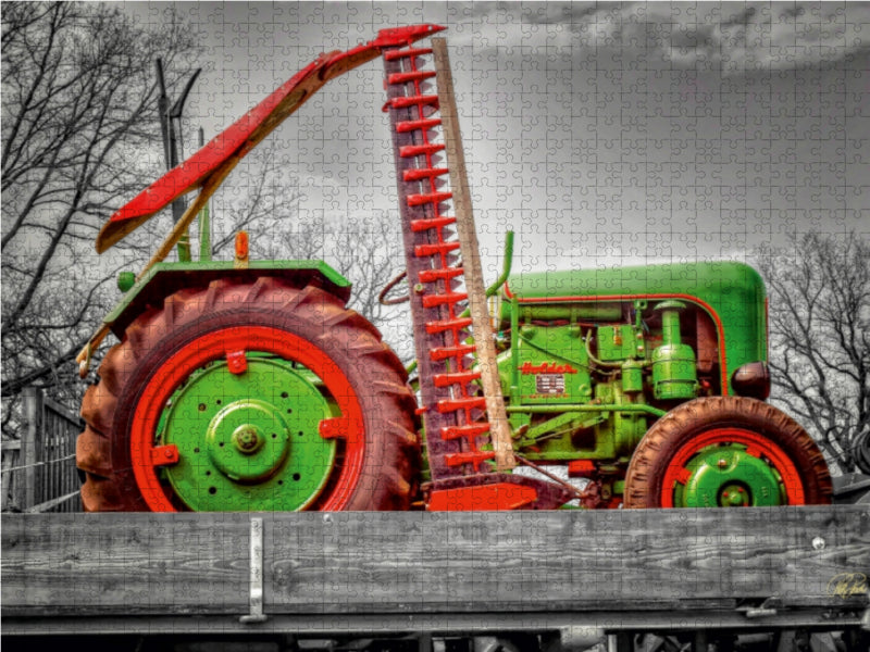 Vintage Tractor Holder - CALVENDO Photo Puzzle 