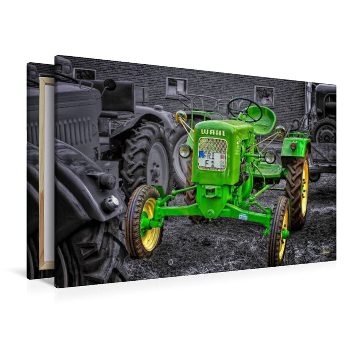 Premium Textil-Leinwand Oldtimer Traktor Wahl
