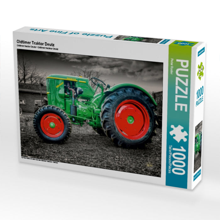 Oldtimer Traktor Deutz 1000 Teile Puzzle quer - CALVENDO Foto-Puzzle'