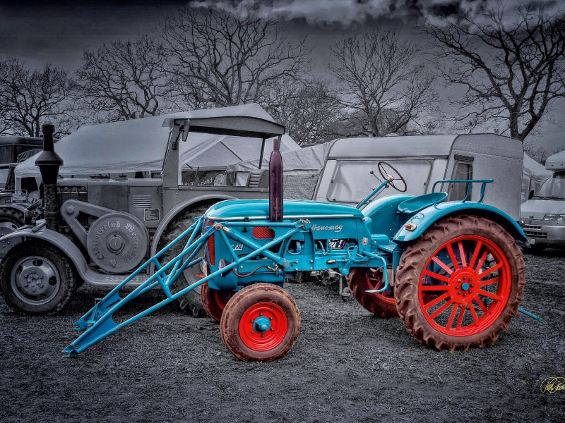 Oldtimer Traktor Hanomag 1000 Teile Puzzle quer - CALVENDO Foto-Puzzle'