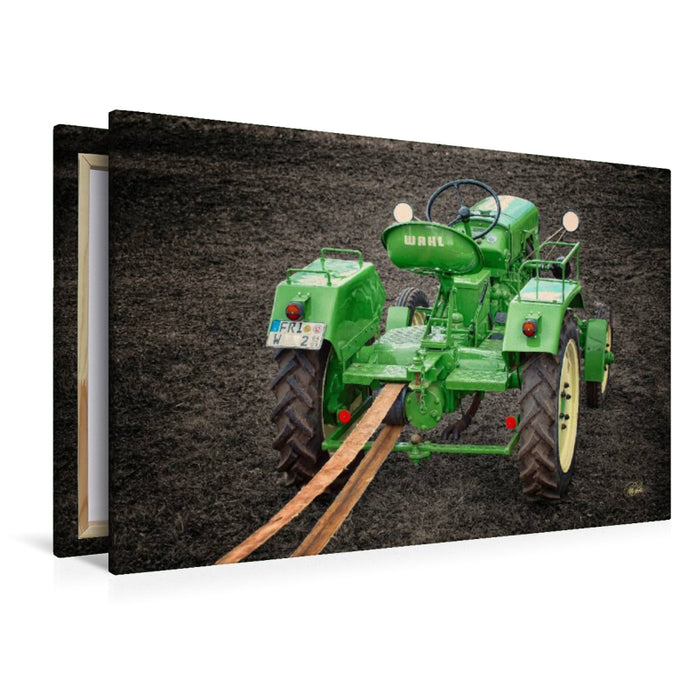 Premium Textil-Leinwand Oldtimer Traktor Wahl
