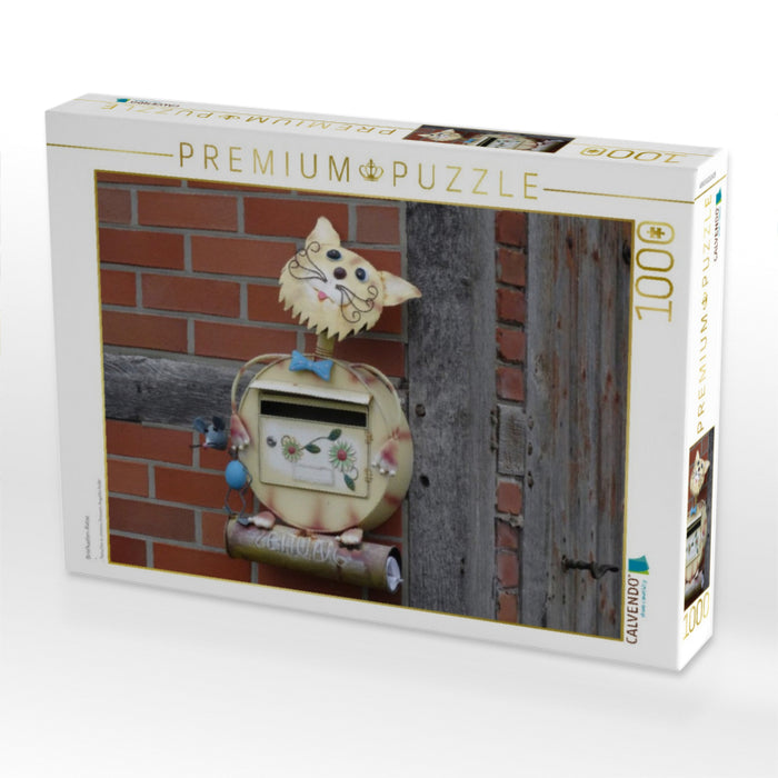 Briefkasten-Katze - CALVENDO Foto-Puzzle'