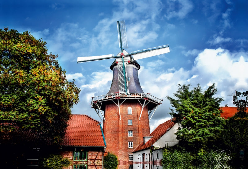 Premium Textil-Leinwand Vareler Mühle, 26316 Varel