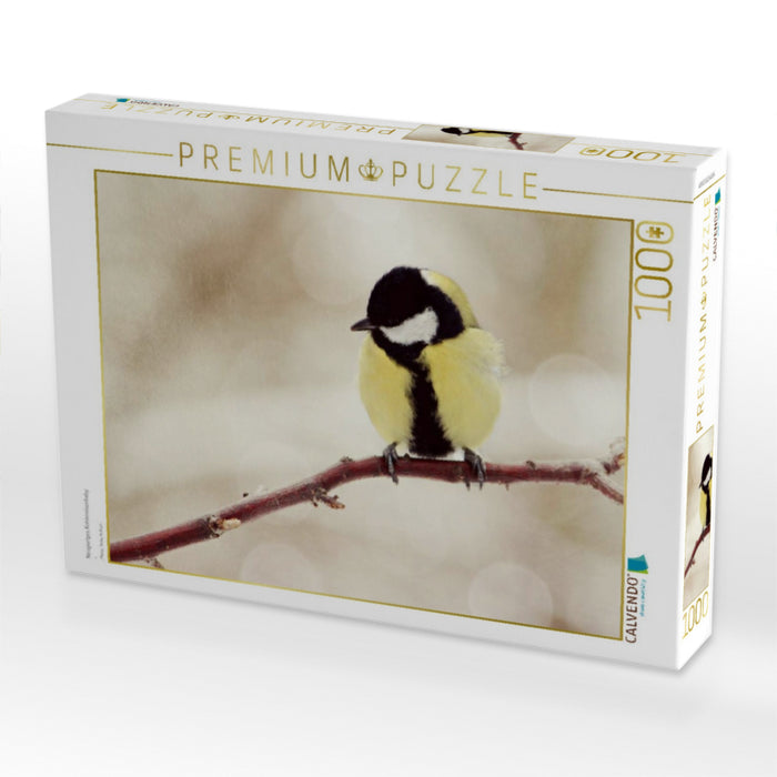 Neugieriges Kohlmeisenbaby - CALVENDO Foto-Puzzle'