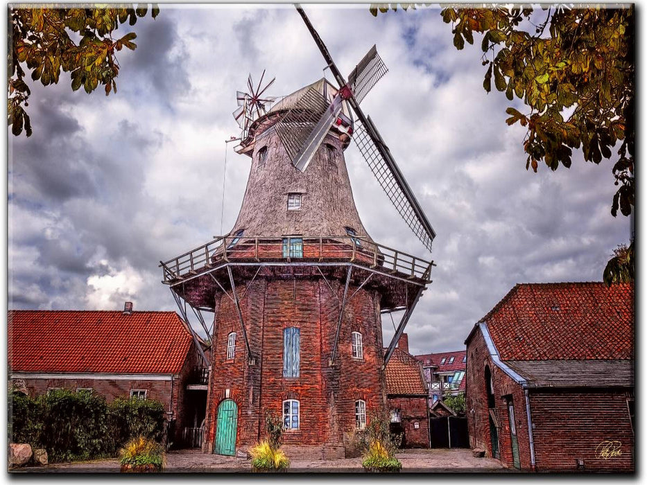 Windmühle in Jever, Friesland - CALVENDO Foto-Puzzle'