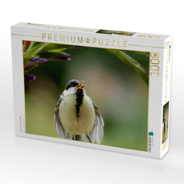 Lustig singendes Meisenbaby - CALVENDO Foto-Puzzle'