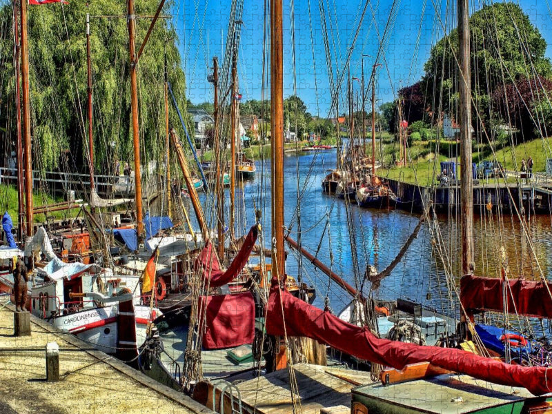 Der Hafen Carolinensiel - CALVENDO Foto-Puzzle'