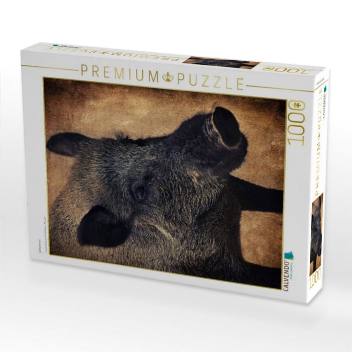 Wildschwein - CALVENDO Foto-Puzzle'