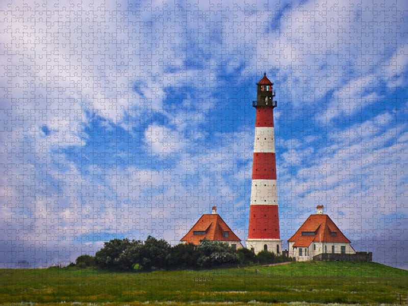 Westerhever Leuchtturm - CALVENDO Foto-Puzzle'