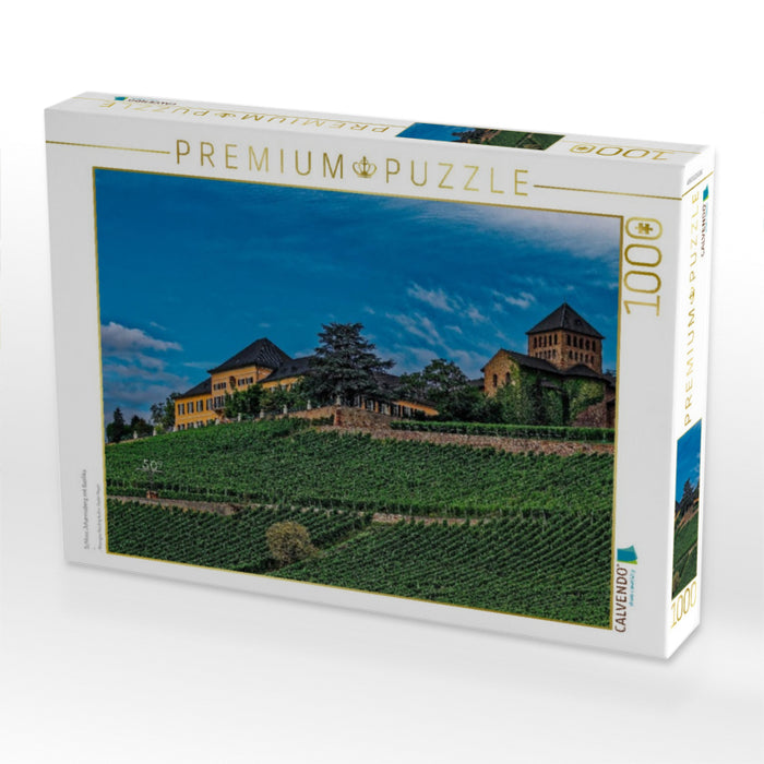Schloss Johannisberg mit Basilika - CALVENDO Foto-Puzzle'