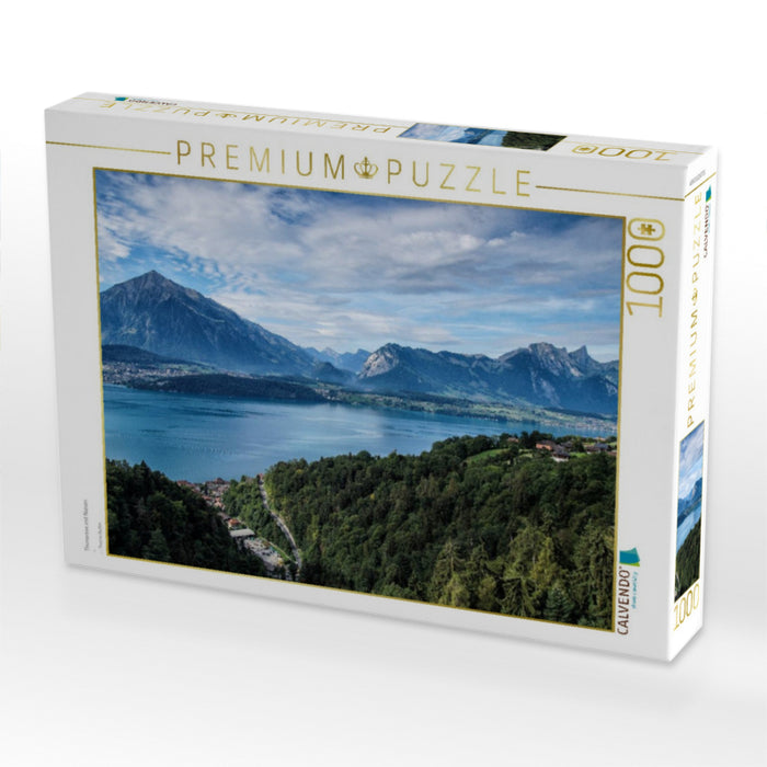 Thunersee mit Niesen - CALVENDO Foto-Puzzle'