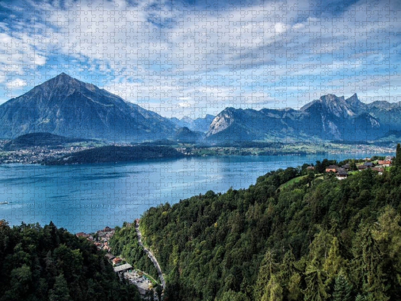 Thunersee mit Niesen - CALVENDO Foto-Puzzle'