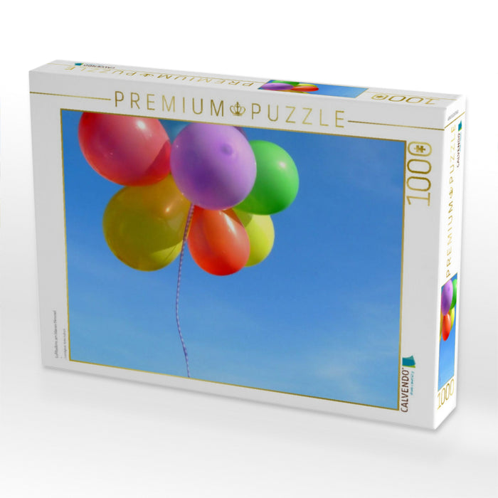 Luftballons am blauen Himmel - CALVENDO Foto-Puzzle'