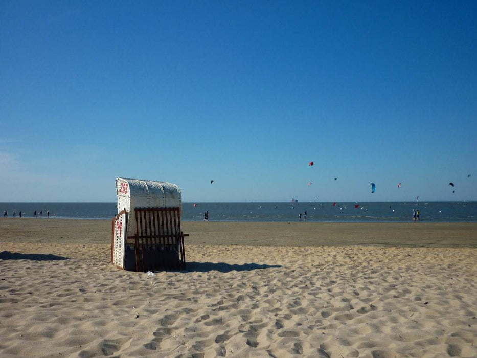 Strandkorb an der Nordsee - CALVENDO Foto-Puzzle'