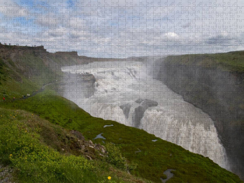 Gullfoss - CALVENDO Foto-Puzzle'