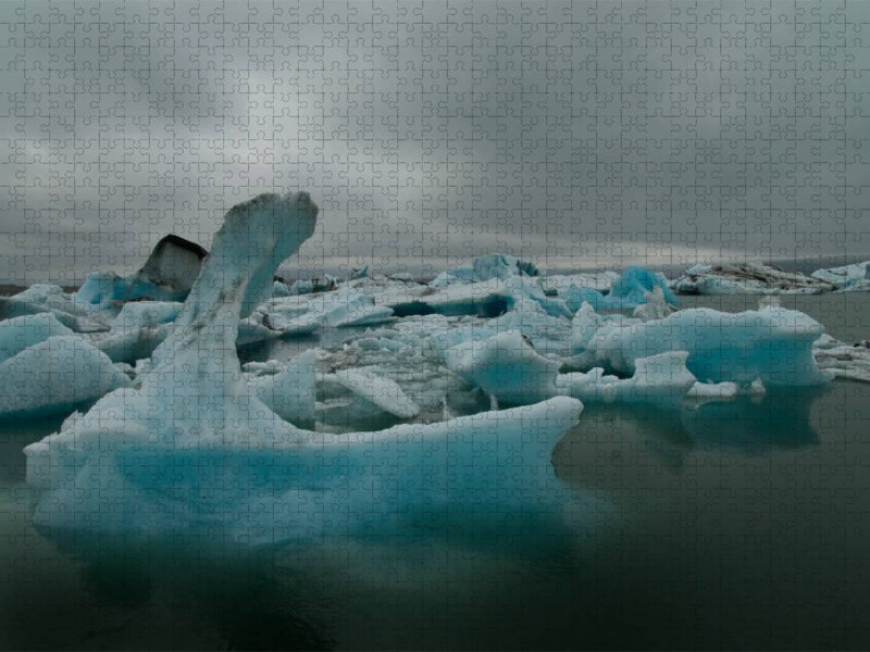 Gletscherlagune von Jökulsarlon, Island - CALVENDO Foto-Puzzle'