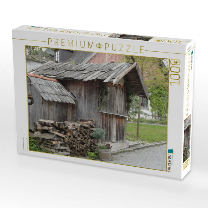 Immobilie aus Holz - CALVENDO Foto-Puzzle'
