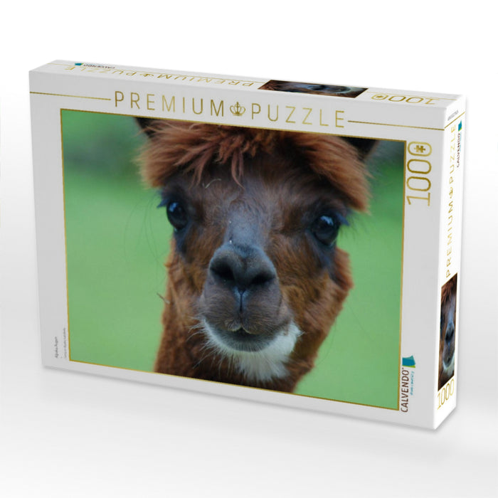 Alpaka Augen - CALVENDO Foto-Puzzle'