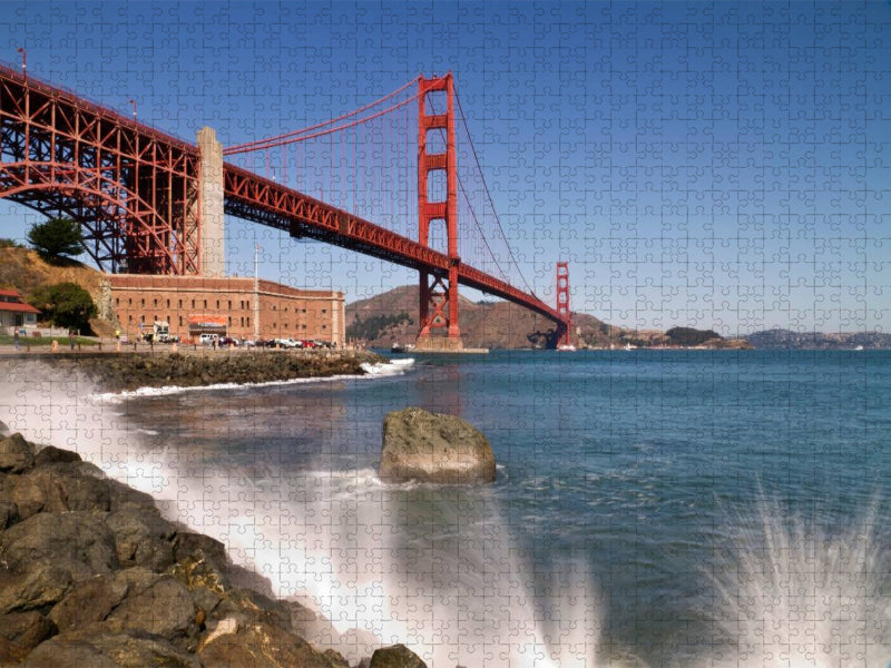 Faszinierende Golden Gate Bridge - CALVENDO Foto-Puzzle'