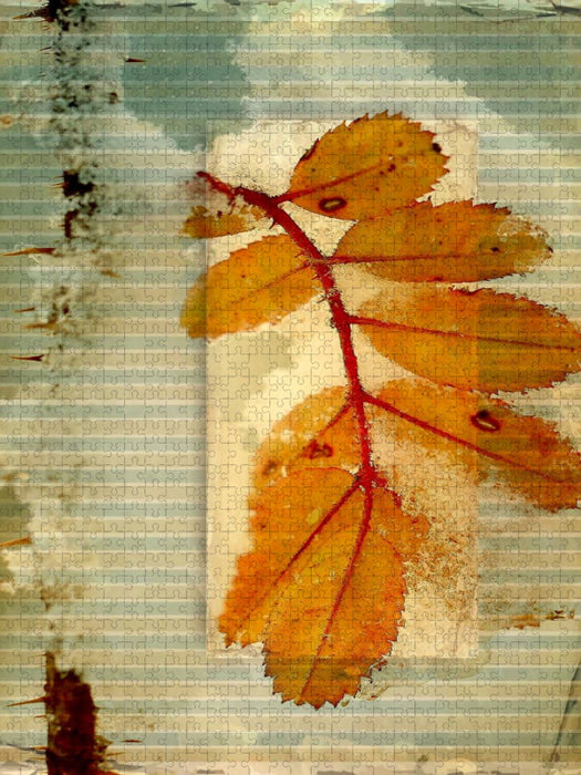 Vintage Herbsblatt - CALVENDO Foto-Puzzle'