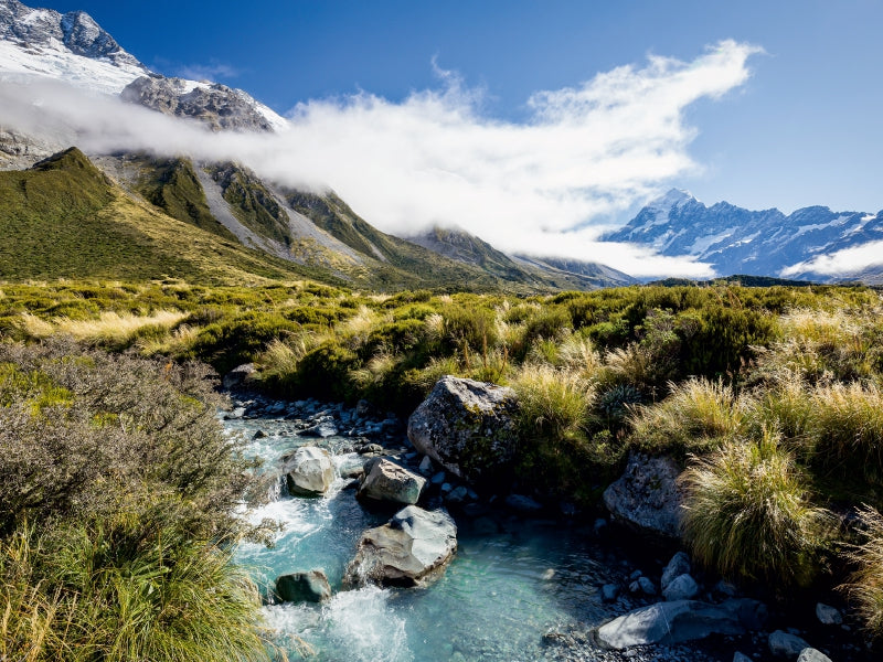 Hooker Valley - Südinsel 1000 Teile Puzzle quer - CALVENDO Foto-Puzzle'