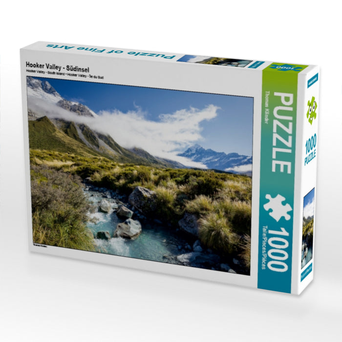 Hooker Valley - Südinsel 1000 Teile Puzzle quer - CALVENDO Foto-Puzzle'