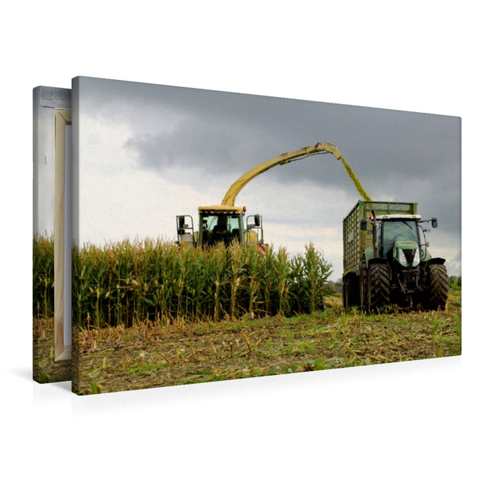 Premium Textil-Leinwand Maisernte