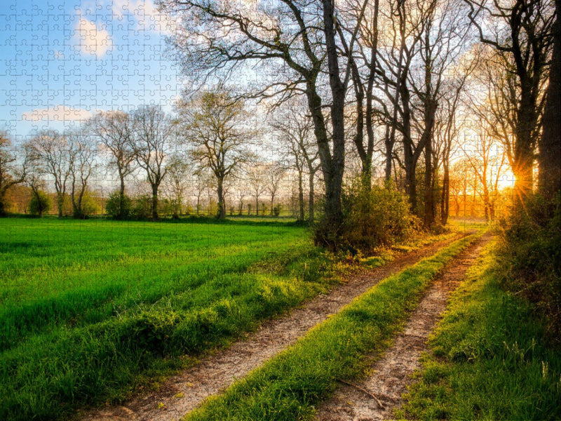 Sonnenaufgang in Ockenhausen - CALVENDO Foto-Puzzle'