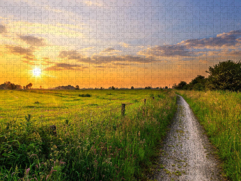 Sonnenuntergang bei Funnix - CALVENDO Foto-Puzzle'