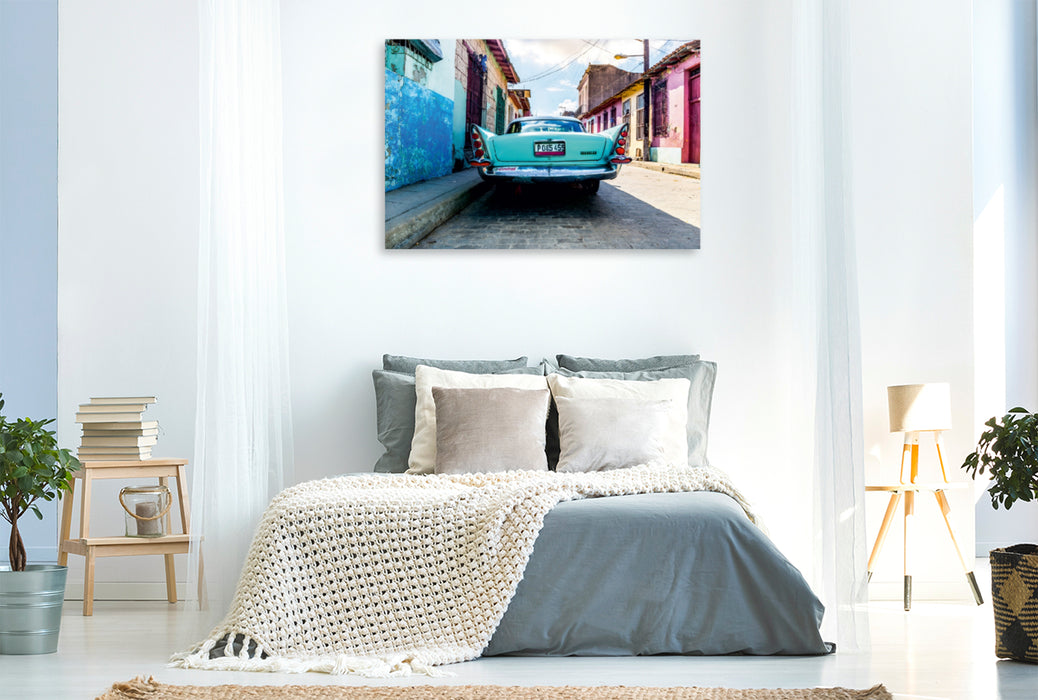Premium Textil-Leinwand Premium Textil-Leinwand 120 cm x 80 cm quer Ein Motiv aus dem Kalender Kubanische Impressionen