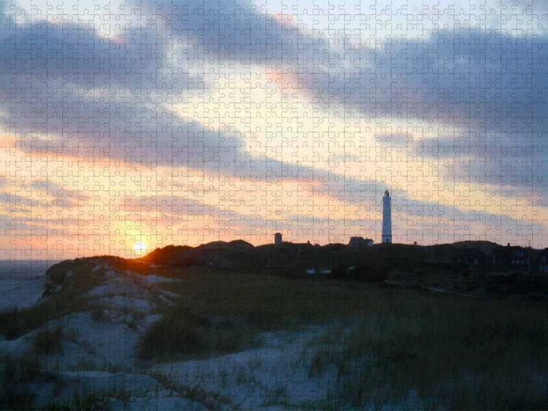 Sonnenuntergang in Blåvand - CALVENDO Foto-Puzzle'