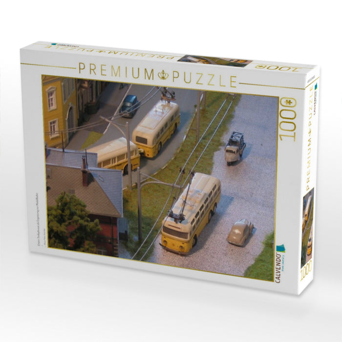 Eheim Trolleybusse als Ergänzung zur Modellbahn - CALVENDO Foto-Puzzle'