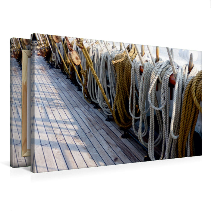 Premium Textil-Leinwand Schiffstaue