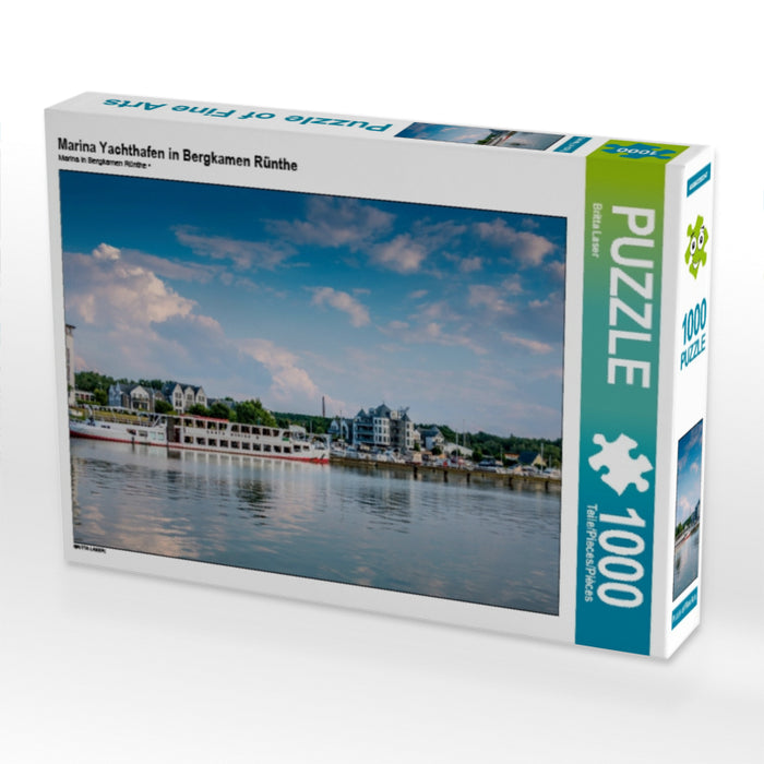 Marina Yachthafen in Bergkamen Rünthe 1000 Teile Puzzle quer - CALVENDO Foto-Puzzle'
