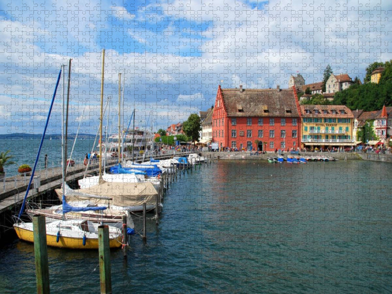 Hafeneinfahrt von Meersburg - CALVENDO Foto-Puzzle'