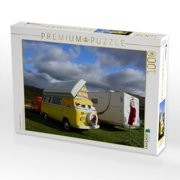 Camping gestern und heute - CALVENDO Foto-Puzzle'