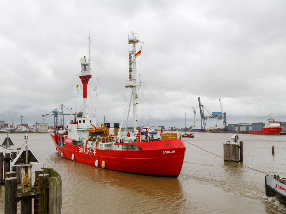 Borkum Riff im Industriehafen - CALVENDO Foto-Puzzle'