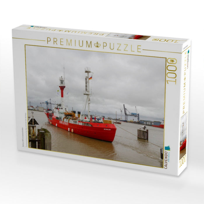 Borkum Riff im Industriehafen - CALVENDO Foto-Puzzle'