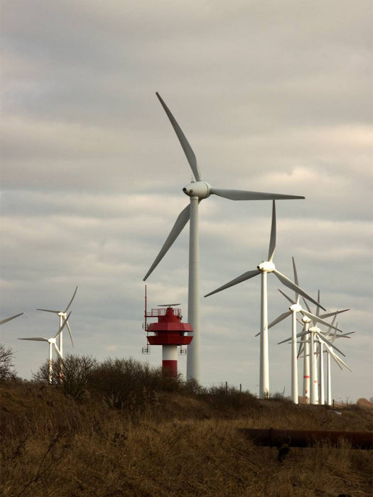 Radarturm an der Windkraftanlage - CALVENDO Foto-Puzzle'