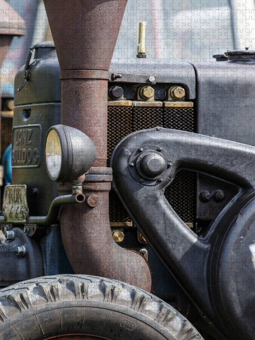 Details eines Oldtimer Trecker - CALVENDO Foto-Puzzle'
