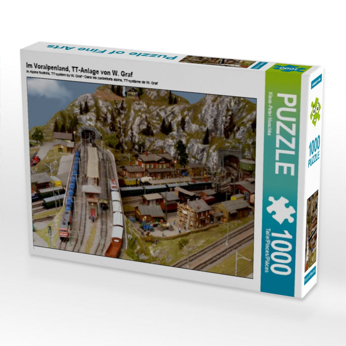 Im Voralpenland, TT-Anlage von W. Graf 1000 Teile Puzzle quer - CALVENDO Foto-Puzzle'