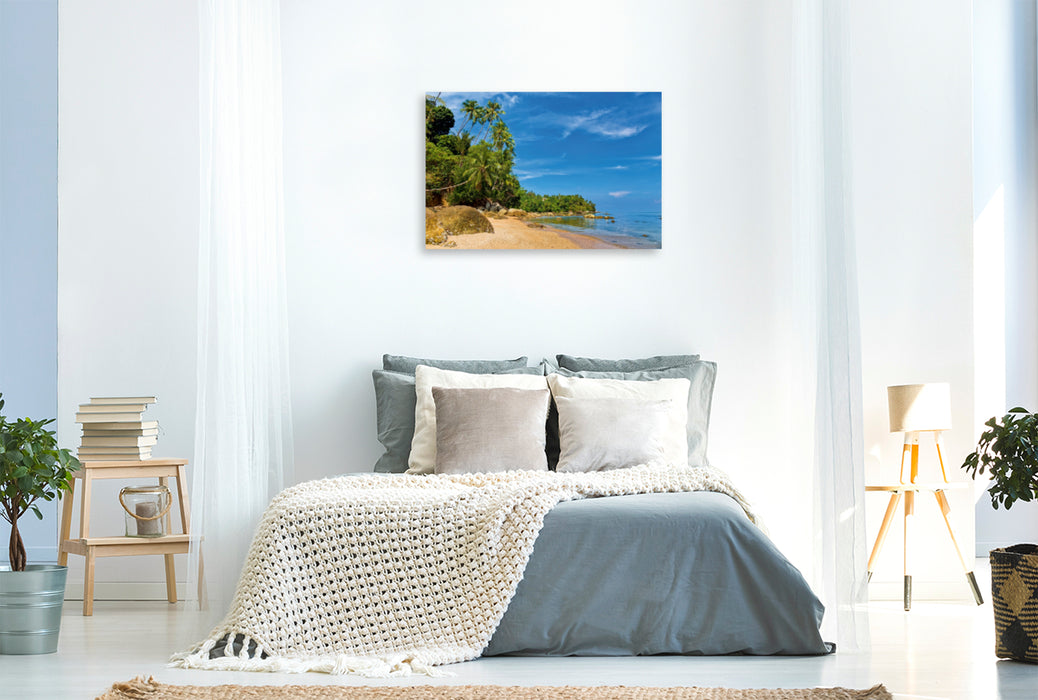 Toile textile haut de gamme Toile textile haut de gamme 120 cm x 80 cm paysage Bang Tao Beach, Phuket 