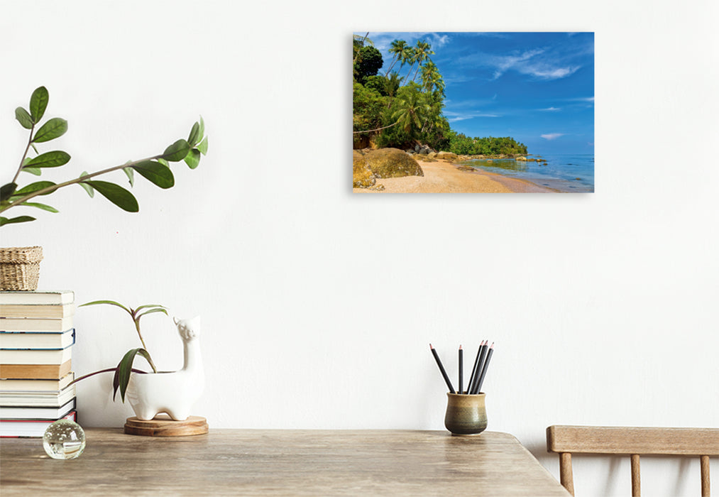 Toile textile haut de gamme Toile textile haut de gamme 120 cm x 80 cm paysage Bang Tao Beach, Phuket 